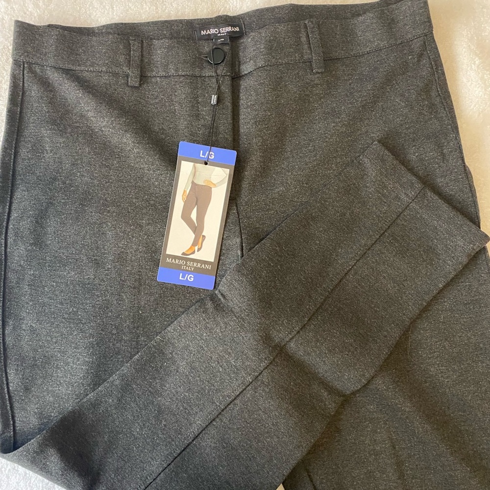 Mario Serrani-Italy, grey knit leggings, size L